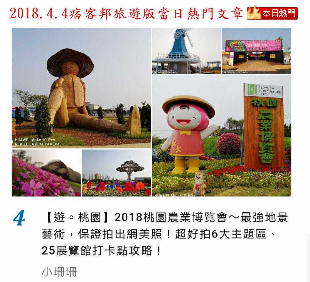 【遊。桃園】2018桃園農業博覽會〜最強地景藝術,保證拍出網美照!超好拍6大主題區、25展覽館打卡點攻略!
