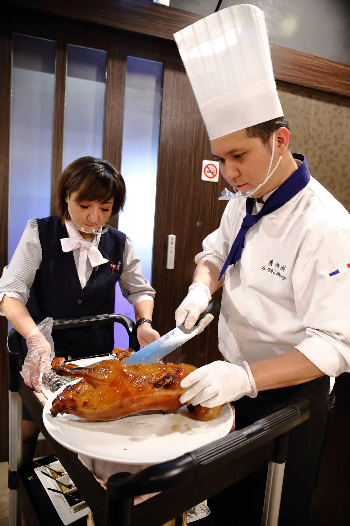 【食。桃園】櫻桃庄海鮮創意料理〜桃園櫻桃鴨。一鴨多變,百吃不膩正宗片皮鴨,外酥內嫩齒頰香!(已歇業)