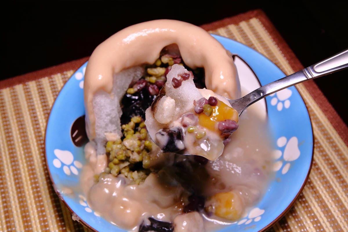 【食。桃園】星大王甜品專賣〜桃園米苔目/火山芋泥冰/古早味黑糖冰推薦，就愛這古早味，今年夏天必吃清單！