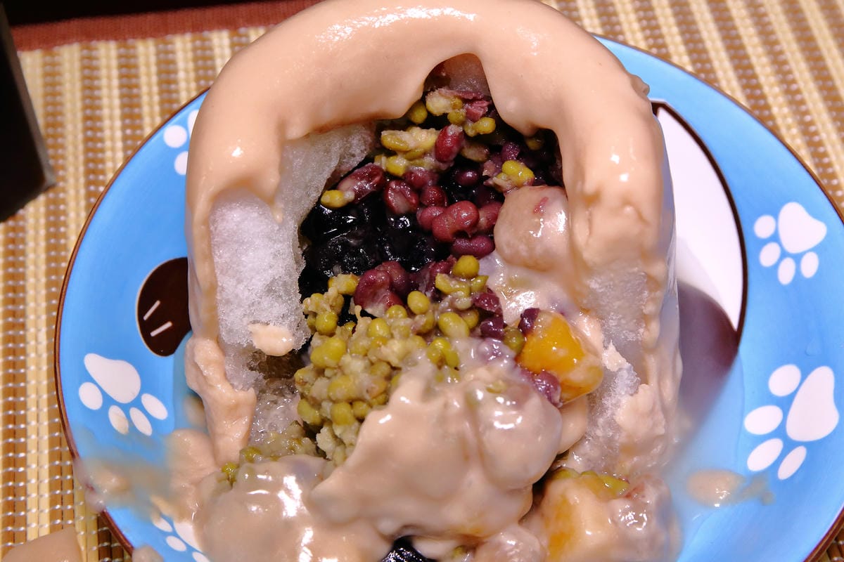 【食。桃園】星大王甜品專賣〜桃園米苔目/火山芋泥冰/古早味黑糖冰推薦，就愛這古早味，今年夏天必吃清單！