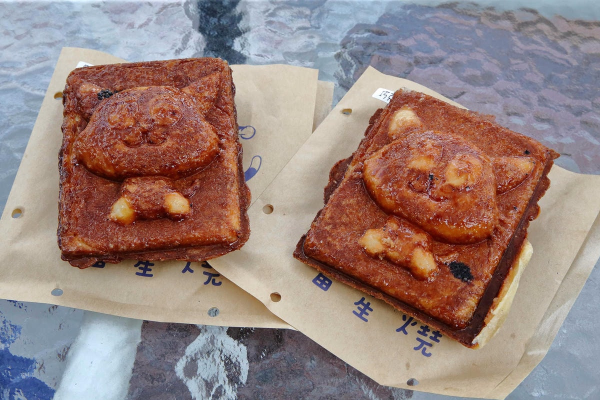 【食。中壢】喵星燒 Meow〜中原夜市美食。創新丹麥甜點,千層起酥系列,超萌可愛度爆表的手作貓咪點心!(已歇業)