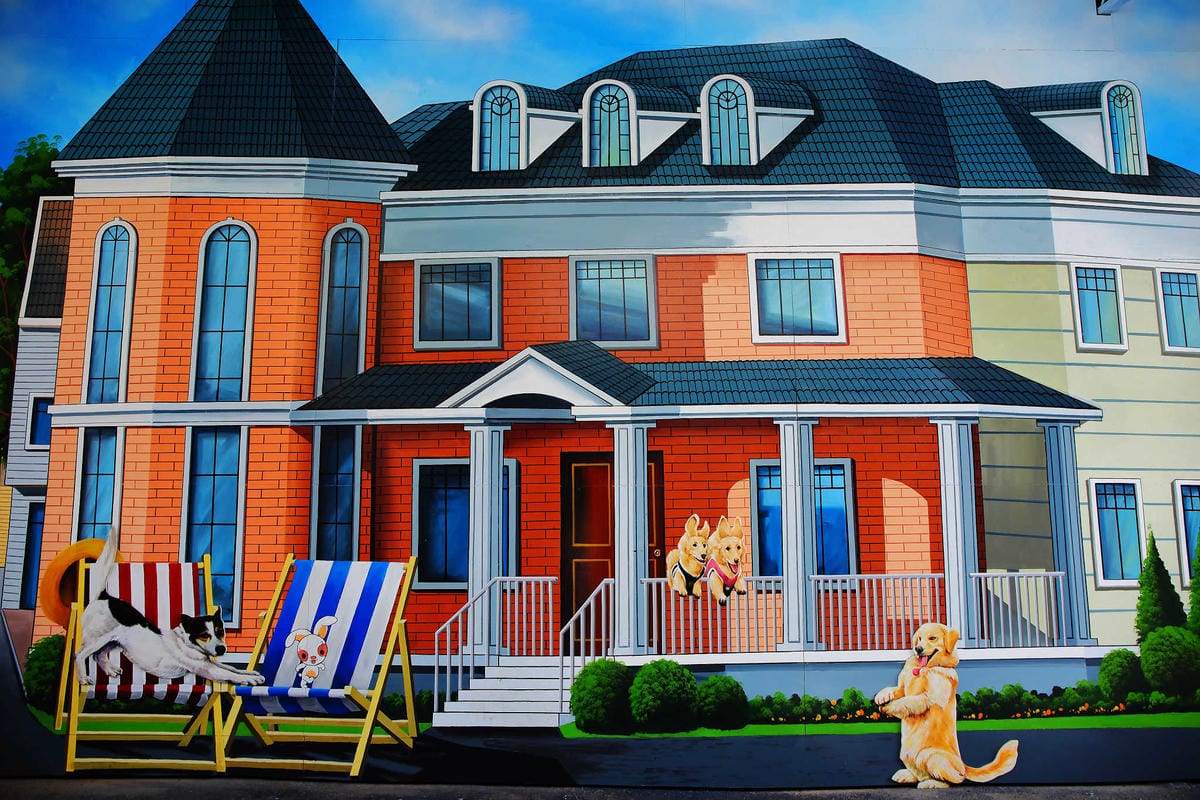 【遊。彰化】忠權彩繪社區〜毛小孩專屬！全台第一個狗狗主題3D立體彩繪村，超萌又好拍