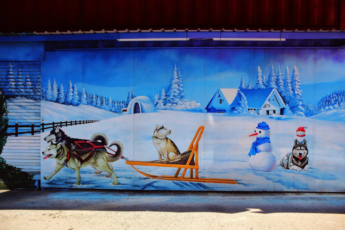 【遊。彰化】忠權彩繪社區〜毛小孩專屬！全台第一個狗狗主題3D立體彩繪村，超萌又好拍