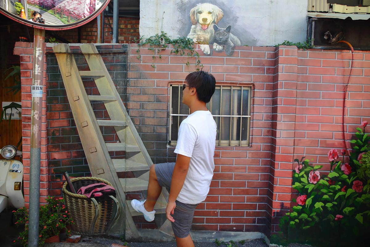 【遊。彰化】忠權彩繪社區〜毛小孩專屬！全台第一個狗狗主題3D立體彩繪村，超萌又好拍