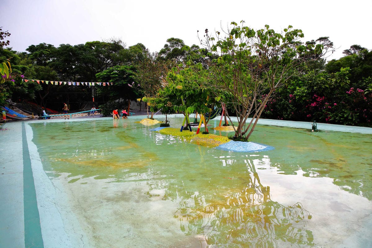 【遊。中壢】台灣地景花園〜8/6重新開放，無料參觀、免費玩水！溪流上盪鞦韆、親子遊樂設施，太適合小人玩到翻！