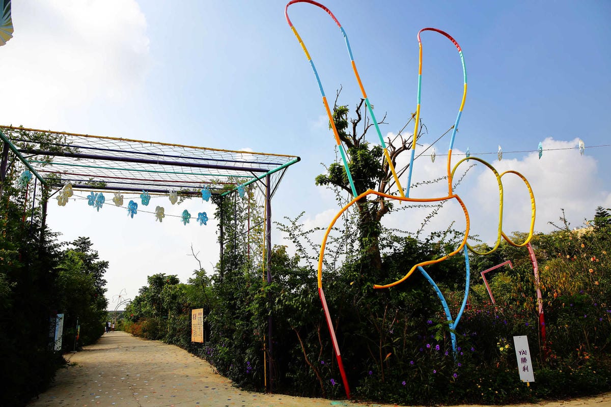 【遊。中壢】台灣地景花園〜8/6重新開放，無料參觀、免費玩水！溪流上盪鞦韆、親子遊樂設施，太適合小人玩到翻！