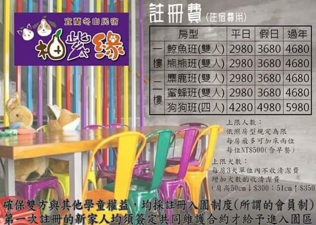 【宿。宜蘭】柚紫緣寵物友善民宿〜帶著毛小孩來去住一晚，毛孩們可以盡情奔跑、游泳戲水，擁有悠閒愜意的渡假氛圍