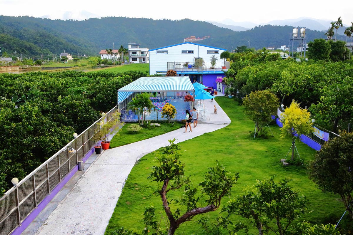 【宿。宜蘭】柚紫緣寵物友善民宿〜帶著毛小孩來去住一晚，毛孩們可以盡情奔跑、游泳戲水，擁有悠閒愜意的渡假氛圍