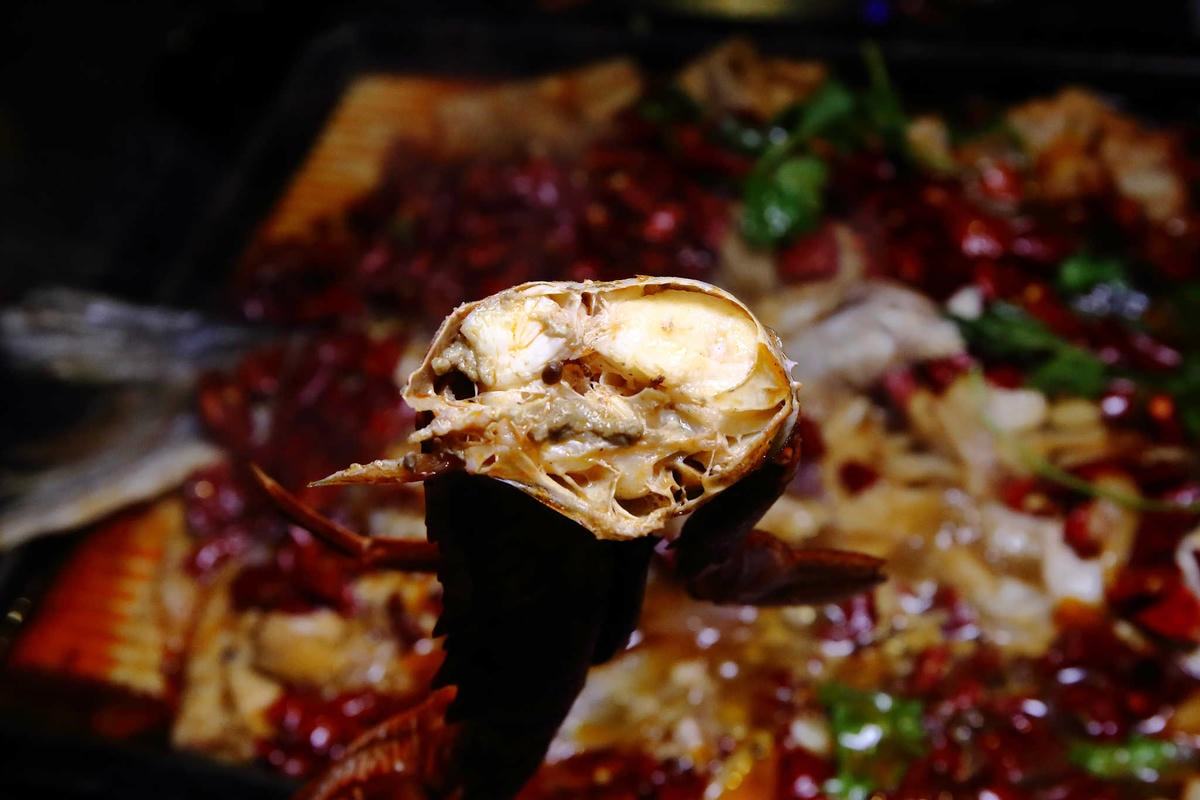 【食。中和】水貨炭火烤魚中和店〜超人氣排隊美食!免搭飛機就能吃到來自重慶萬州炭火烤魚,饕客注意萬里蟹來了!