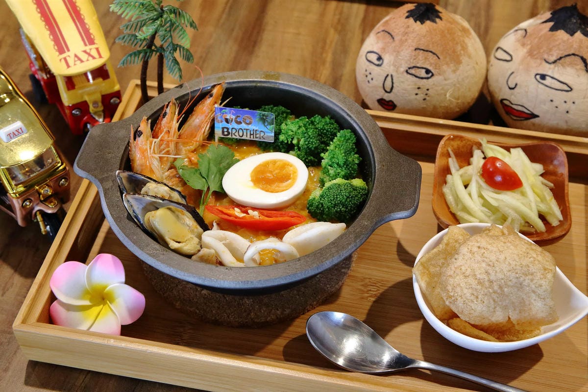 【食。台北】Coco Brother 椰兄-南京店〜新開幕！一秒飛到泰國！嘟嘟車美食之旅，泰酸泰辣泰好吃！（寵物友善餐聽）