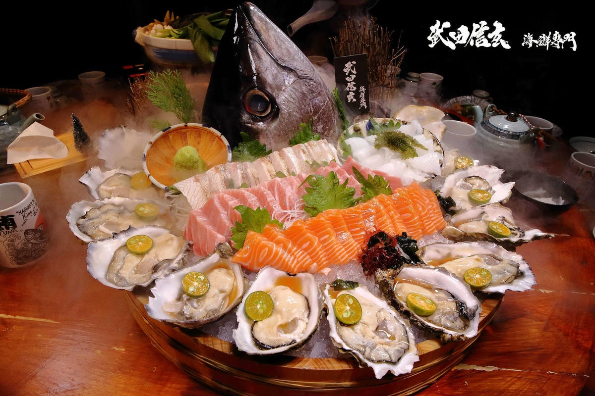 【食。中壢】武田信玄〜中壢也有無菜單料理?!超浮誇!帶給您視覺上的一大震撼,這裡的海鮮沒有極限!