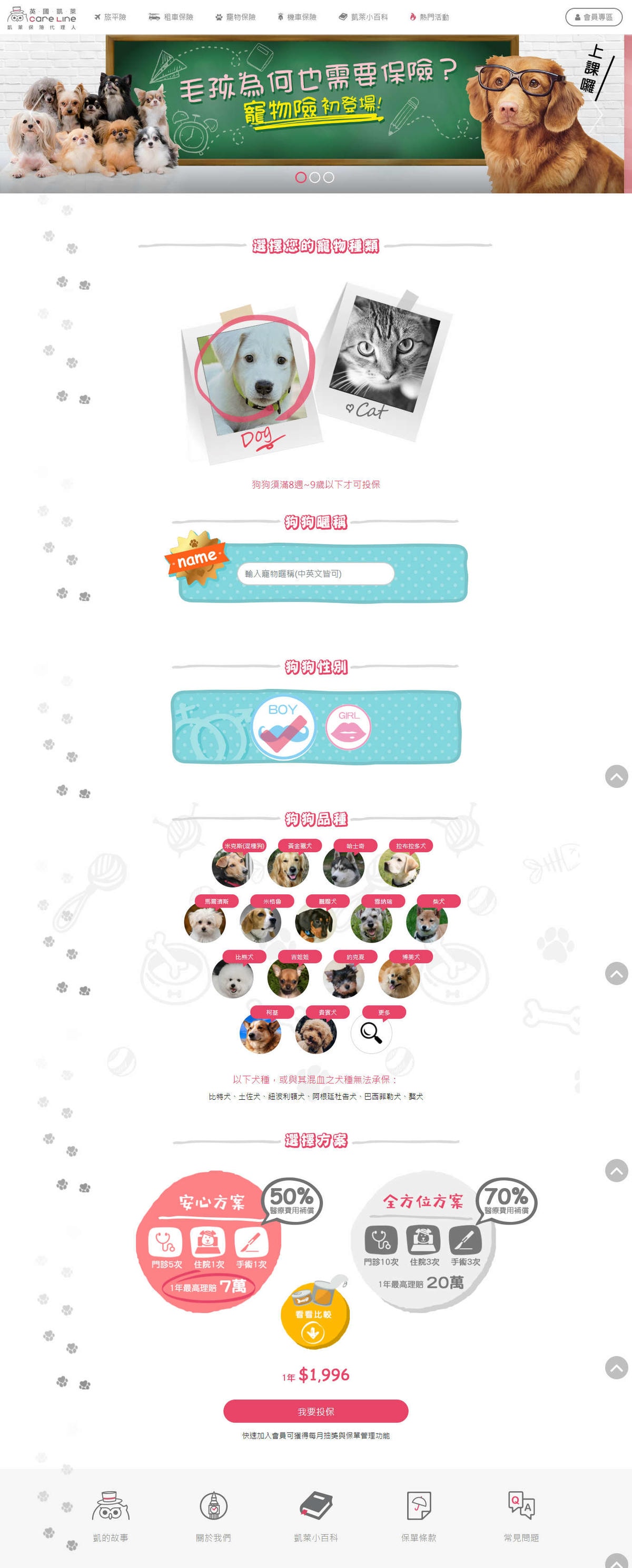 【寵物保險】Care Line英國凱萊寵物險〜寵物險初登場!愛牠就是讓我們彼此陪伴一輩子,用保險照顧一家大小的幸福〜