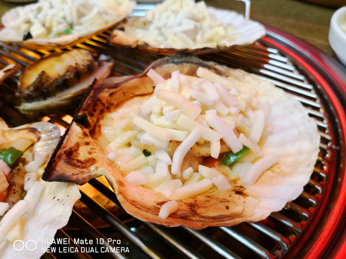 【釜山松島美食】개미집什錦烤貝大餐〜巨無霸香噴誘人烤扇貝，海鮮吃貨，錯過100%會後悔！