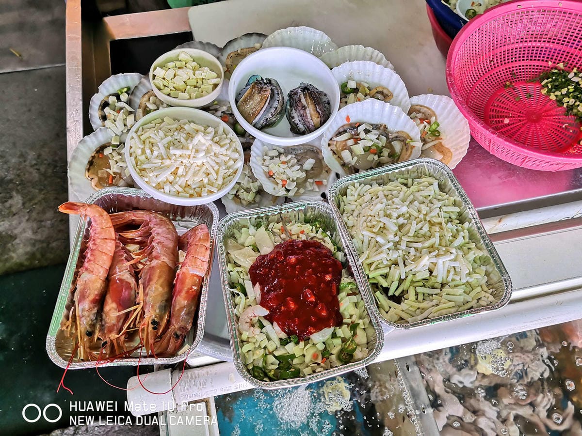 【釜山松島美食】개미집什錦烤貝大餐〜巨無霸香噴誘人烤扇貝，海鮮吃貨，錯過100%會後悔！