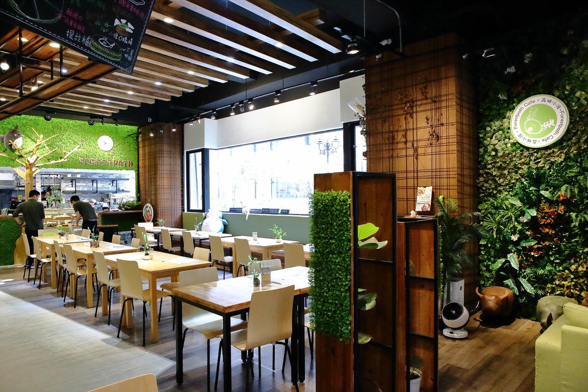 【食。台中】森林小徑-大墩店〜IG瘋打卡!當個森林系女孩!療癒喵店長坐檯陪你吃,味蕾與視覺的享受!