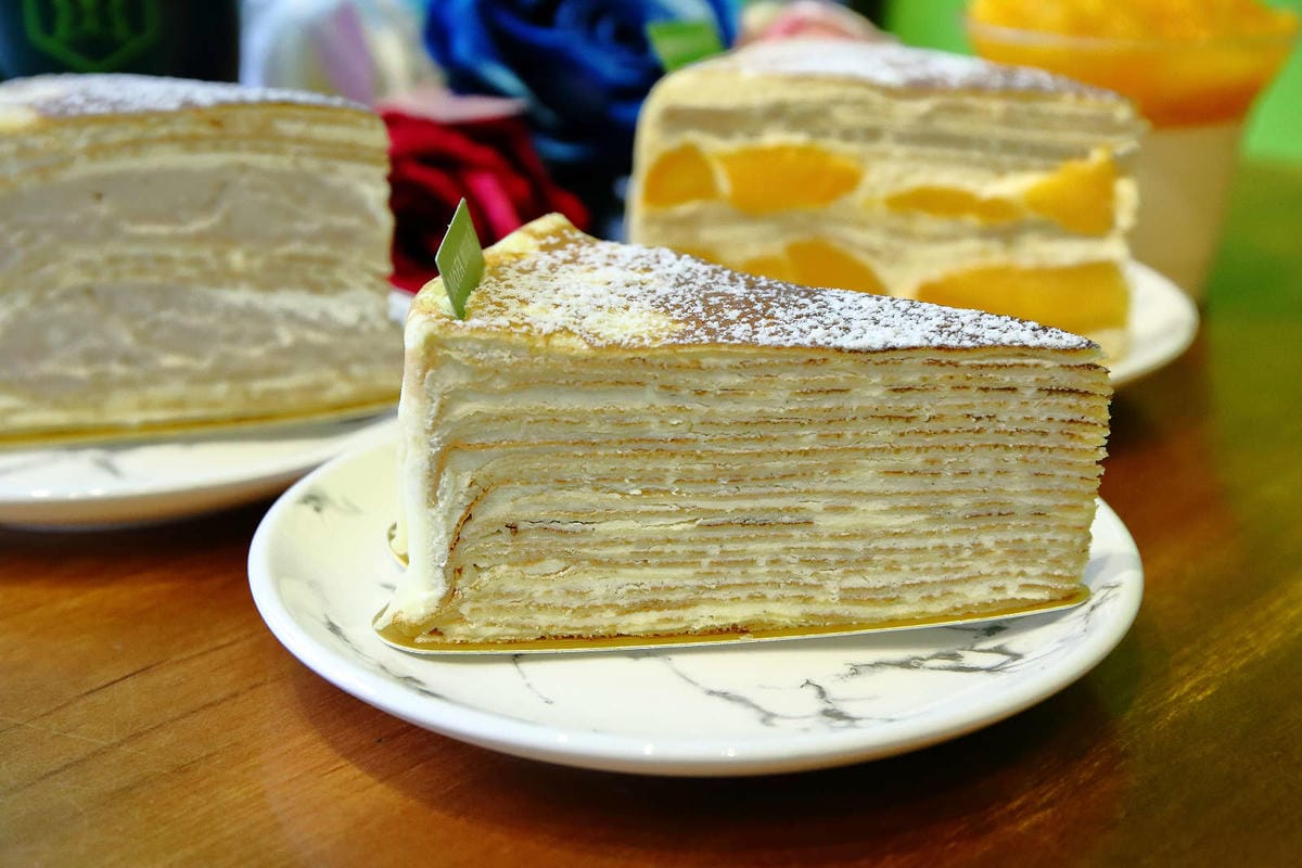 【食。中壢】MOFA 魔法氛子〜會爆漿的千層蛋糕，一刀劃下滿滿芋泥餡湧出，伴手禮、團購高CP值甜點！