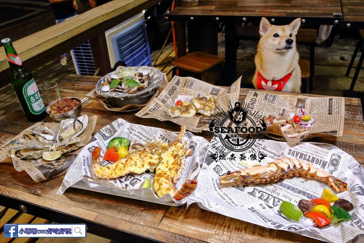 【食。板橋】火夯seafood 海鮮燒烤〜地表最強海鮮燒烤,浮誇無極限!超巨大手臂蝦、大生蠔,半露天燒烤海鮮控的最愛!(寵物友善餐廳)(已歇業)