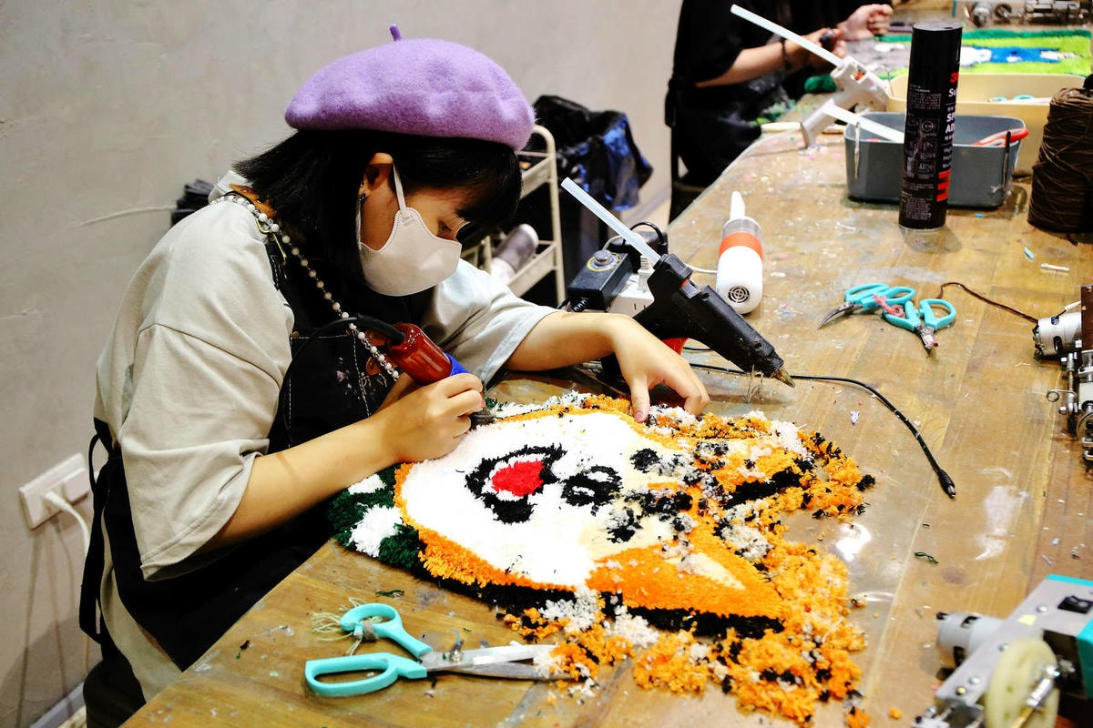 自己的地毯自己做!手作地毯Tufting初體驗!全台灣最大最