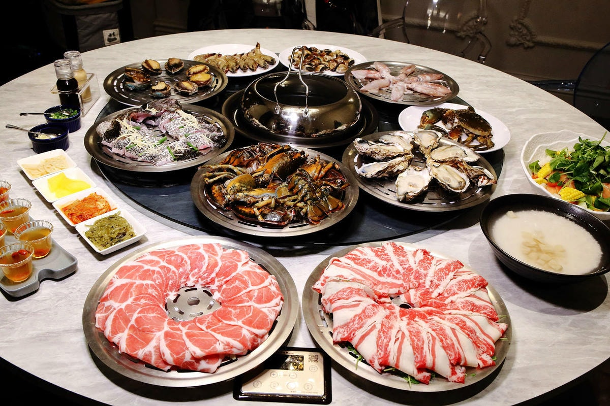 新莊美食推薦,新莊典華濤濤海鮮蒸氣鍋,新鮮海鮮、現蒸現吃,C