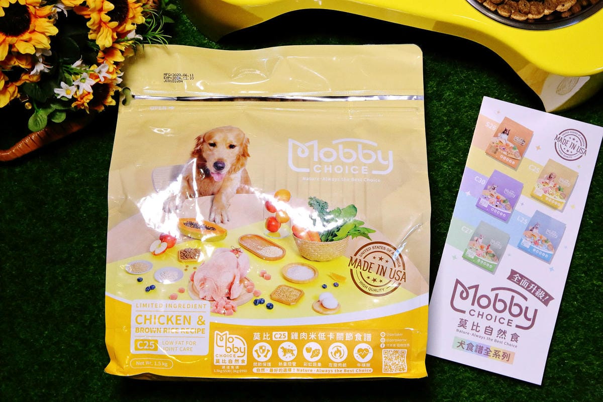 莫比狗自然食Mobby Choice狗食譜 全面升級，鮮肉增
