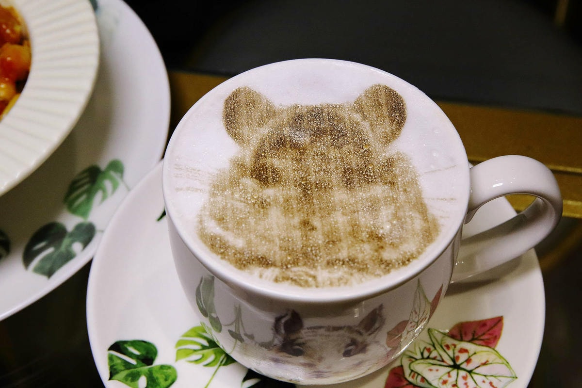 悠悠龍貓咖啡。全台唯一一間龍貓咖啡廳,龍貓卡通本尊活跳跳現身