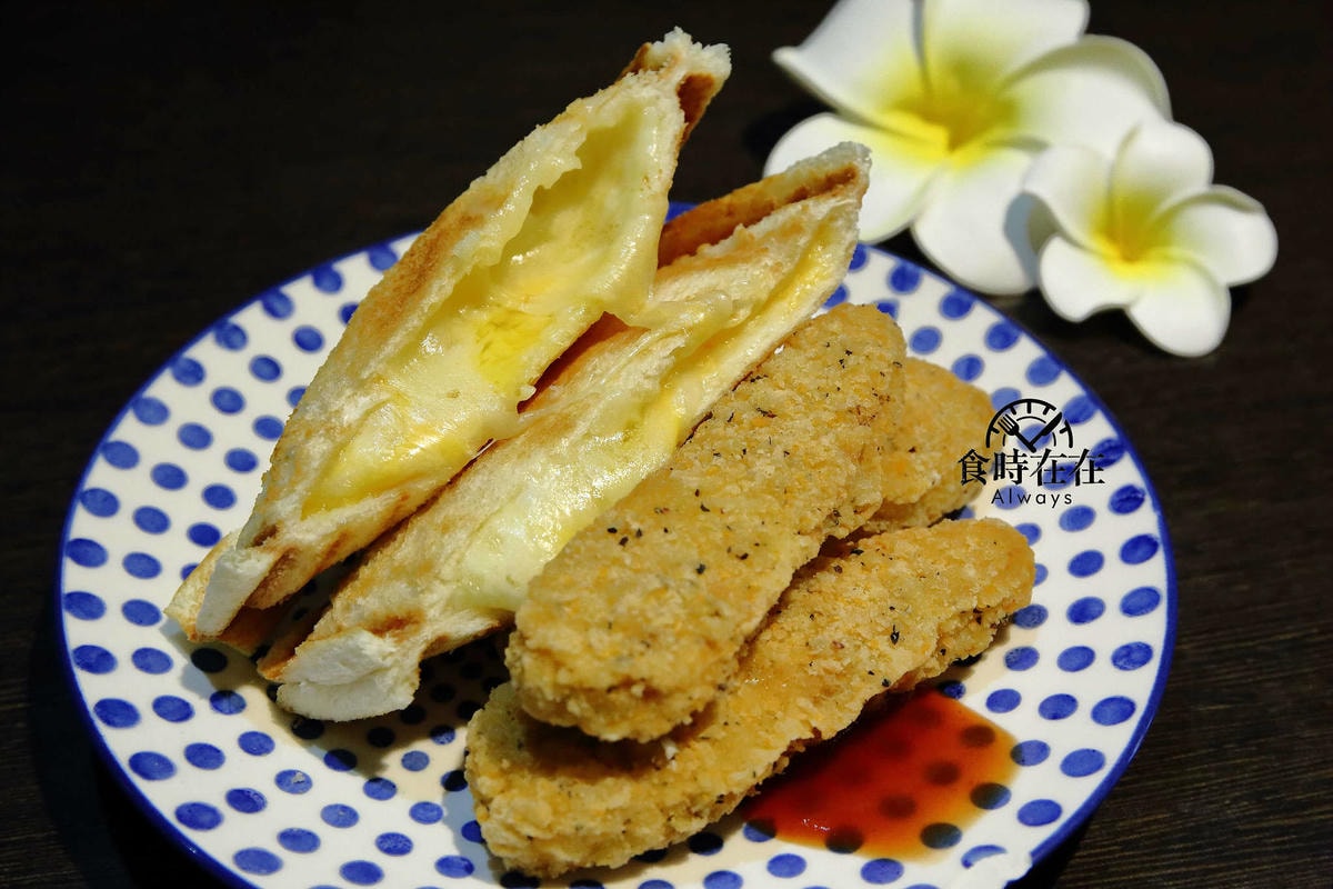 板橋早午餐推薦,食時在在永豐店,熱壓吐司再進化,挑戰傳統挑戰