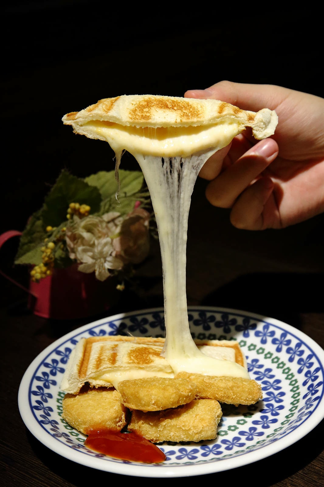 板橋早午餐推薦,食時在在永豐店,熱壓吐司再進化,挑戰傳統挑戰