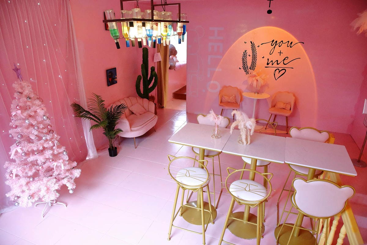 石碇秘境，武林逸亭網美景觀餐廳，寵物友善餐廳、夢幻的網美佈置