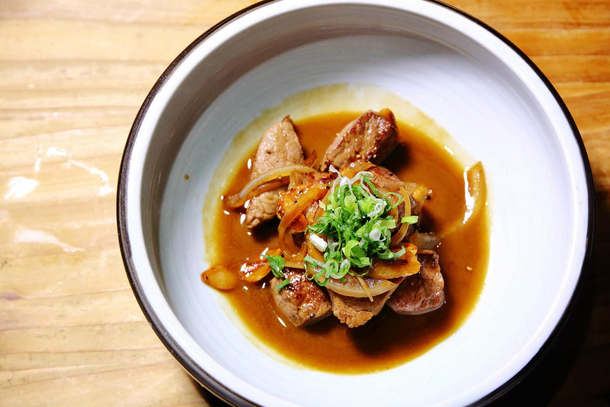 台北日式無菜單料理推薦，建一食堂八品精緻餐點，比臉大的爆卵麵