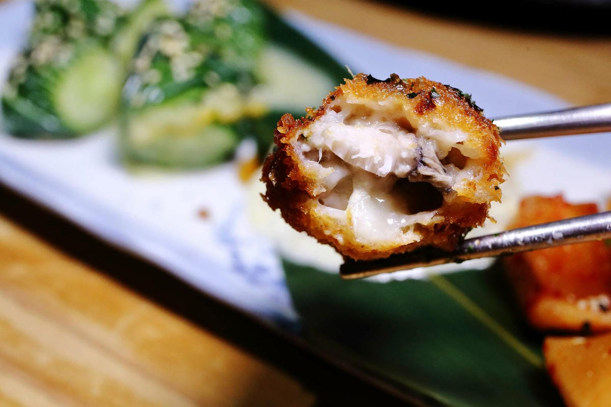 台北日式無菜單料理推薦，建一食堂八品精緻餐點，比臉大的爆卵麵