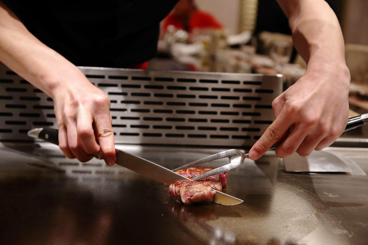 【台北中山美食】御-A鐵板燒，華燈初上拍攝地點，豪華又隱密，