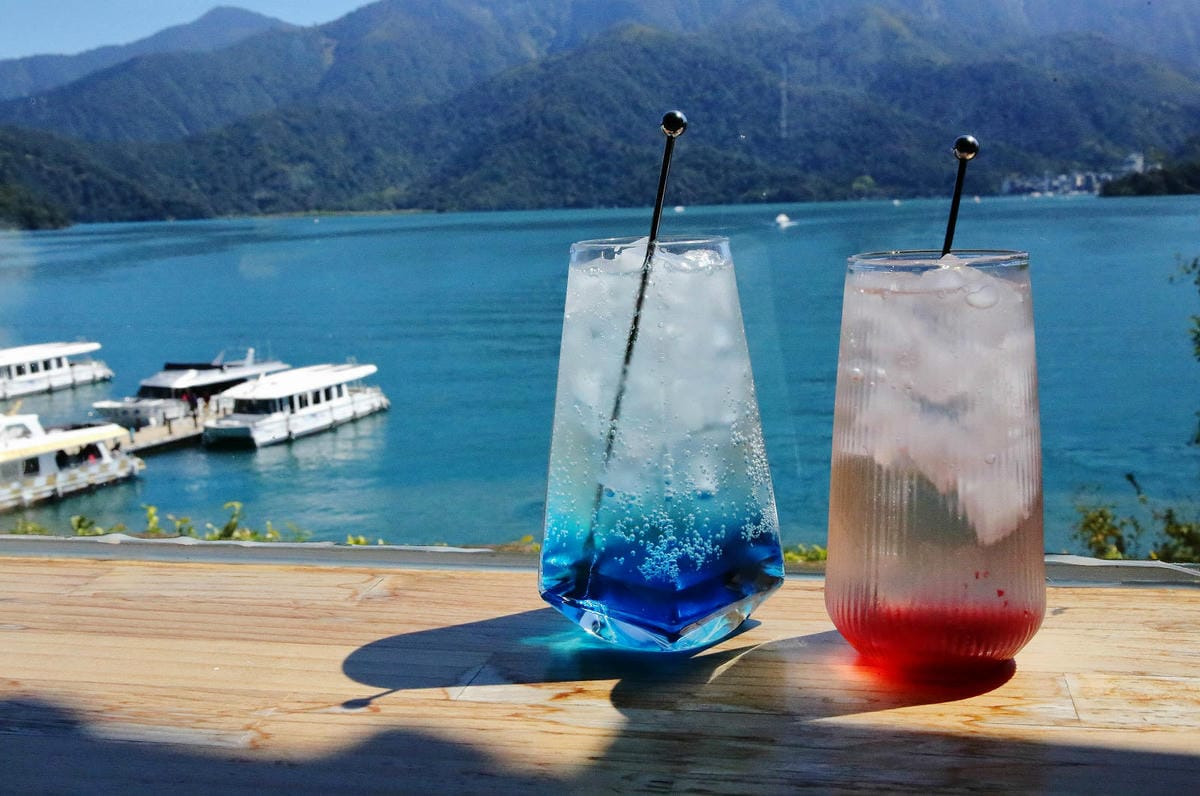 日月潭景觀餐廳推薦，眺Tiao，水社碼頭咖啡廳，270度湖景