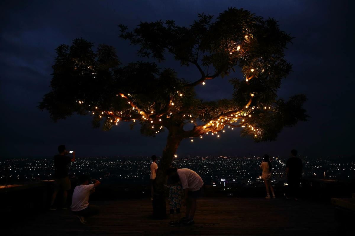 宜蘭必去無敵夜景!空ㄟ農場-宜蘭超人氣夜景餐廳,遠望龜山島、