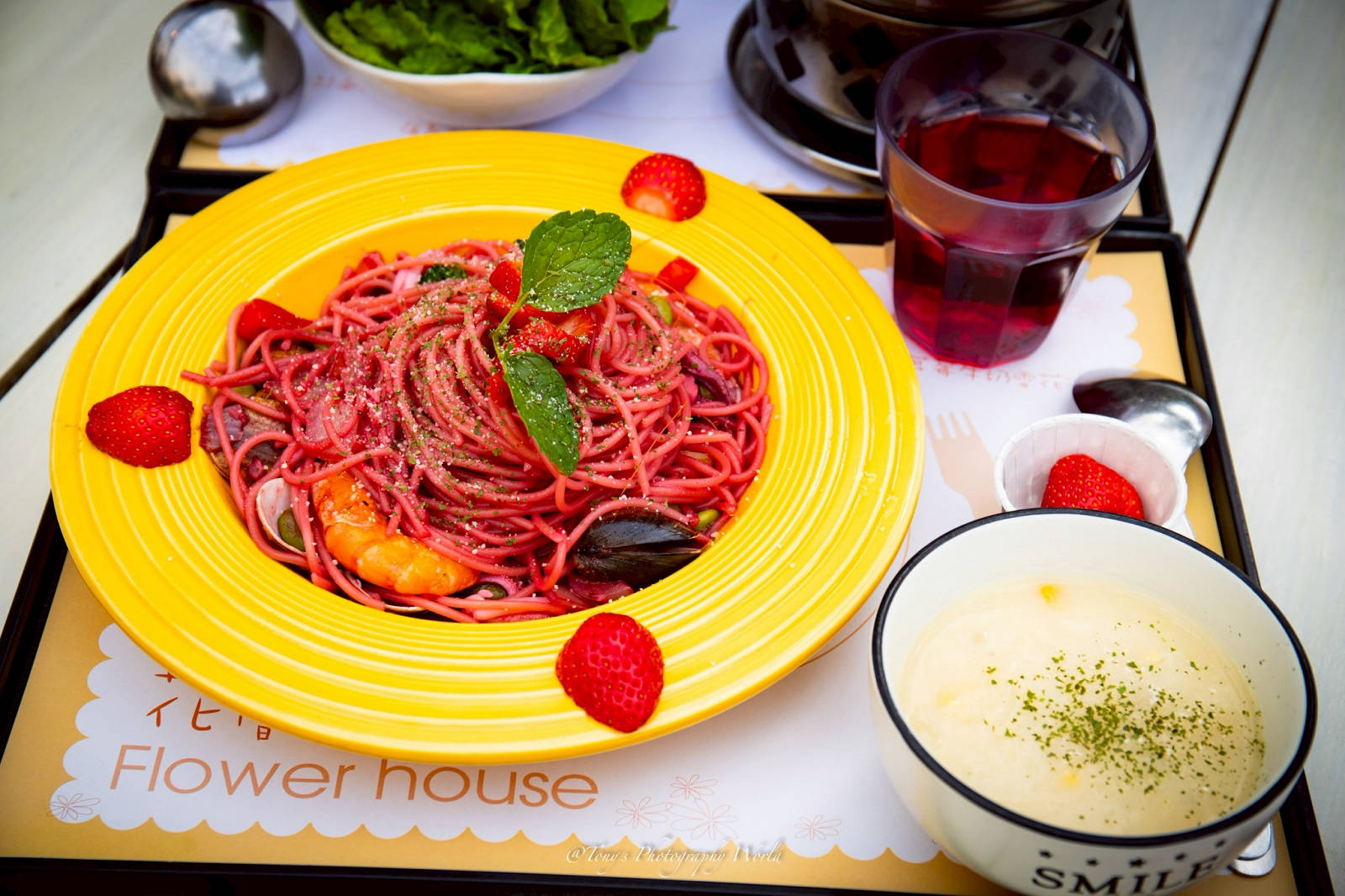 苗栗大湖特色美食-花間集輕食小館，日系鄉村雜貨風格，品嚐全草莓大餐