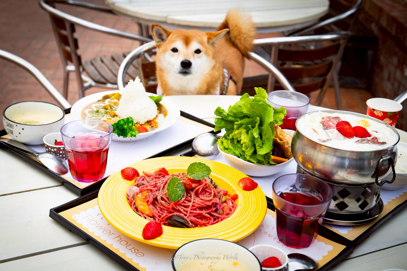 苗栗大湖特色美食-花間集輕食小館，日系鄉村雜貨風格，品嚐全草莓大餐