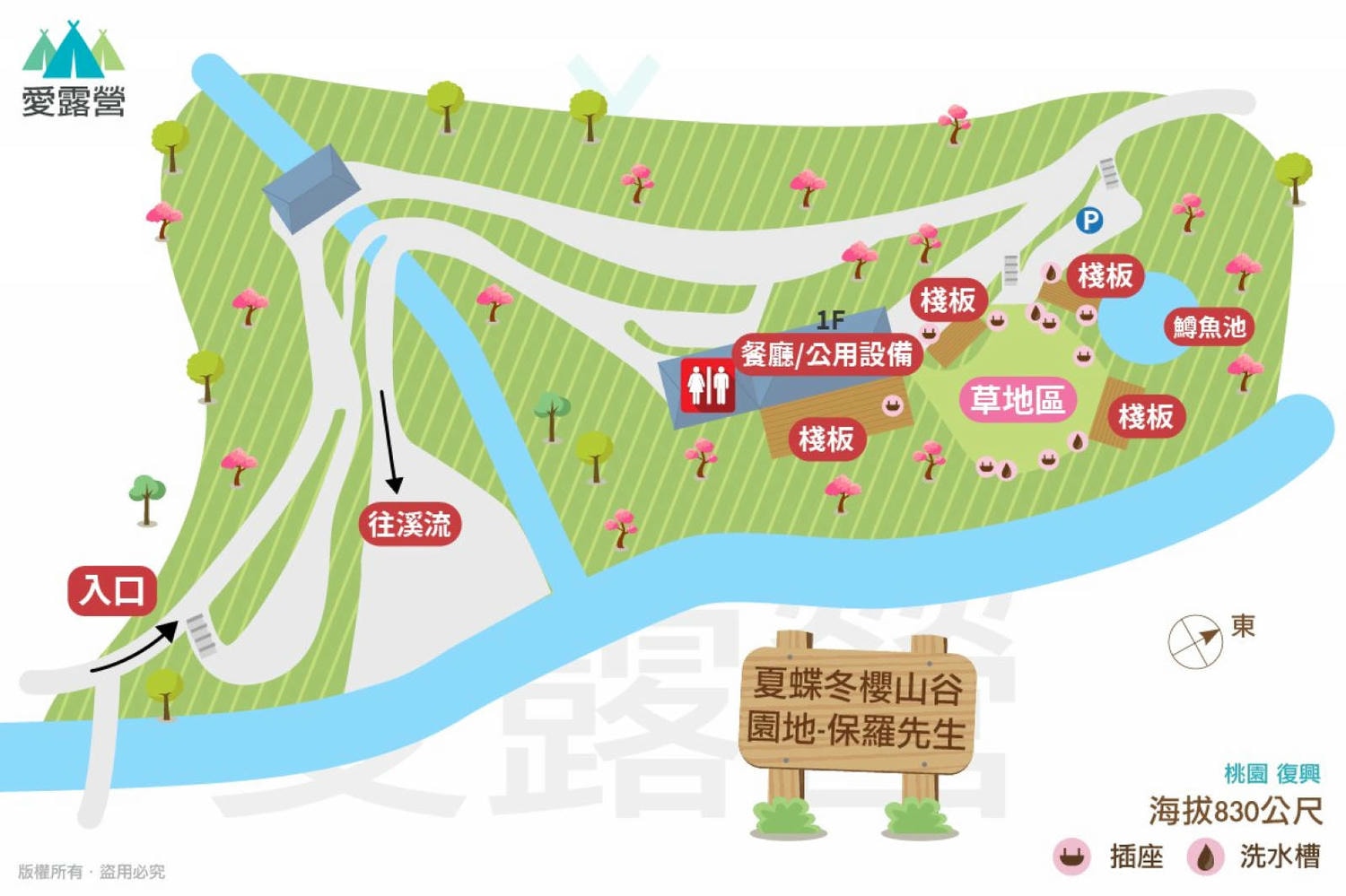 北橫賞櫻秘境-夏蝶冬櫻山谷園地，滿山滿谷絕美櫻花季，漫步在粉嫩櫻花樹下，滿開隨風飄落的粉紅花雨